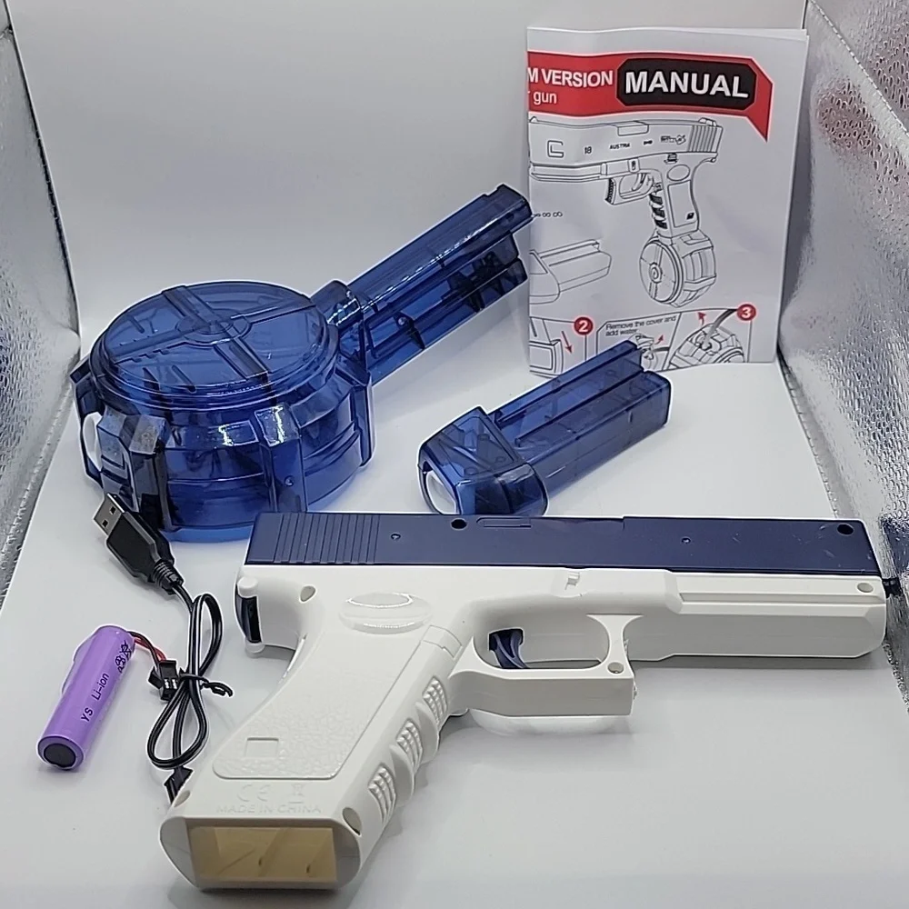 New 2023 Newest&Hottest Electric Water Gun, Blue Rechargeable Squirt Guns - Picture 3 of 11